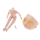 Doll Nude Body with Make up Face Shell Screw for Mini Blythe Dolls Custom DIY Accessories
