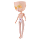 Doll Nude Body with Make up Face Shell Screw for Mini Blythe Dolls Custom DIY Accessories