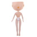 Doll Nude Body with Make up Face Shell Screw for Mini Blythe Dolls Custom DIY Accessories