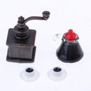 1:12 Scale Dollhouse Miniature Furniture Coffee Maker with Coffee Pot & Cups Set Model