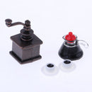 1:12 Scale Dollhouse Miniature Furniture Coffee Maker with Coffee Pot & Cups Set Model