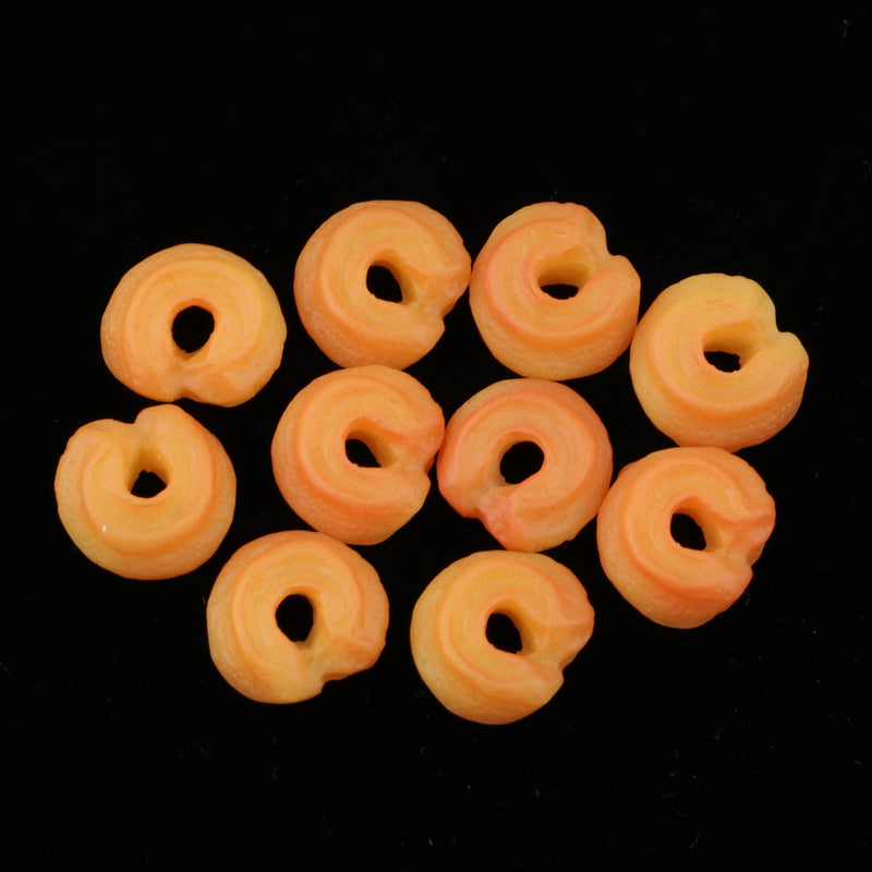 1/12 Dollhouse Miniatures 10pcs Mini Cookies Dolls House Kitchen Food Decoration