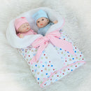 Reborn Supplies Plush Sleeping Bag Baby Hold Blanket for 9"-16" Newborn Dolls Clothing Accessory
