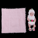 26cm Soft Silicone High Simulation Baby Girl Doll in White Skirt for Kids Birthday Gift