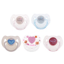 Baby Doll Lovely Cartoon Dummy Pacifier Reborn Magnetic Pacifier Toy Accessories Pink & Clear