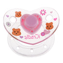 Baby Doll Lovely Cartoon Dummy Pacifier Reborn Magnetic Pacifier Toy Accessories Pink & Clear