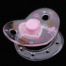 Baby Doll Lovely Cartoon Dummy Pacifier Reborn Magnetic Pacifier Toy Accessories Pink & Clear