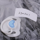 Cute Cartoon Dummy Pacifier & Magnet Set Baby Doll Supplies for Reborn Newborn Doll White & Blue