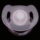 ABS Plastic Dummy Pacifier Reborn Magnetic Pacifier Toy Baby Doll Supplies Kids Birthday Gift Clear & White