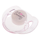 ABS Plastic Dummy Pacifier Reborn Magnetic Pacifier Toy Baby Doll Supplies Kids Birthday Gift Clear & White