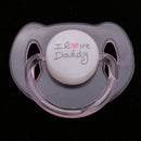 ABS Plastic Dummy Pacifier Reborn Magnetic Pacifier Toy Baby Doll Supplies Kids Birthday Gift Clear & White
