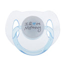 ABS Plastic Dummy Pacifier Reborn Magnetic Pacifier Toy Baby Doll Supplies Kids Birthday Gift Clear & Blue