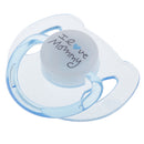 ABS Plastic Dummy Pacifier Reborn Magnetic Pacifier Toy Baby Doll Supplies Kids Birthday Gift Clear & Blue