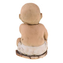 Baldheaded Red Eyes Creepy Ghost Doll for Halloween Day Props Party Decoration