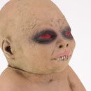 Baldheaded Red Eyes Creepy Ghost Doll for Halloween Day Props Party Decoration