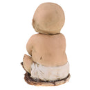 Baldheaded Red Eyes Creepy Ghost Doll for Halloween Day Props Party Decoration