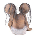 Double Heads Red Eyes Creepy Ghost Doll for Halloween Day Props Party Decoration