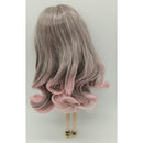 Mixed Color Curls BJD Dolls Hairpiece With Bangs For 1/6 Blythe Takara Dolls