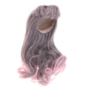 Mixed Color Curls BJD Dolls Hairpiece With Bangs For 1/6 Blythe Takara Dolls
