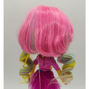 Charming Multicolor Girl Doll Long Curly Wig Haircut Hairpiece for 1/3 BJD Blythe Doll Accs