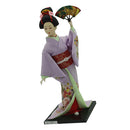 12inch Japanese Kimono Geisha Doll Kokeshi Handicraft Home Decoration Purple Clothes