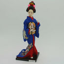 12inch Japanese Kimono Geisha Doll Kokeshi Handicraft Home Decoration Dark Blue Clothes