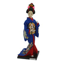 12inch Japanese Kimono Geisha Doll Kokeshi Handicraft Home Decoration Dark Blue Clothes