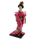 12inch Japanese Kimono Geisha Doll Kokeshi Handicraft Home Decoration Rose Red Clothes