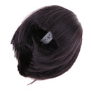 Cute Girl with Bangs Short Hair Wig Hairpiece for 1/4 Doll DIY Making Accessories Black Brown