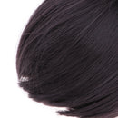 Cute Girl with Bangs Short Hair Wig Hairpiece for 1/4 Doll DIY Making Accessories Black Brown