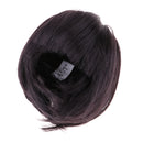 Cute Girl Bangs Short Hair Wig Hairpiece for 1/6 Doll DIY Making Accessories Black Brown