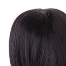 Cute Girl Bangs Short Hair Wig Hairpiece for 1/6 Doll DIY Making Accessories Black Brown