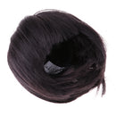 Cute Girl Bangs Short Hair Wig Hairpiece for 1/6 Doll DIY Making Accessories Black Brown