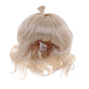 1/6 Doll Hair Medium-length Curly Wig For 1/6 Bjd YOSD Doll Accessory Light Golden