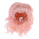1/6 Dolls Hair Medium-length Curly Wig Neat Bangs For 1/6 Bjd YOSD Doll Accs