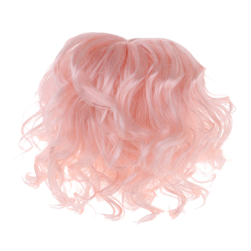 1/4 Dolls Hair Medium-length Curly Wig Neat Bangs For 1/4 Bjd YOSD Doll Accs