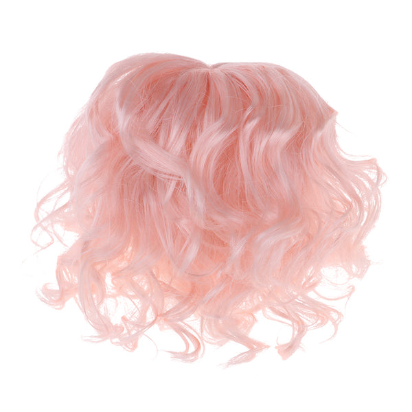 1/4 Dolls Hair Medium-length Curly Wig Neat Bangs For 1/4 Bjd YOSD Doll Accs