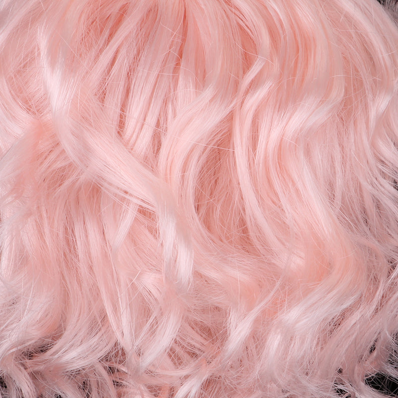 1/4 Dolls Hair Medium-length Curly Wig Neat Bangs For 1/4 Bjd YOSD Doll Accs