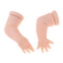 18inch Real Touch Soft Silicone Reborn Kits Lifelike Sleep Baby Doll Blank Head Limb Mold DIY Making Accessories