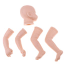 22'' Neborn Baby Kits Silicone Vinyl Head Arms Legs For Neborn Baby Doll