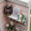 DIY Two-Sided Wood Dolls House Miniature Furniture + LED + Voice Control Switch + Dust Cover Kit