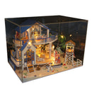 1:24 Cute Dollhouse Miniature DIY House Creative Room Perfect DIY Gift for Friends Lovers w/Dust Proof Cover