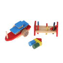 1:12 Scale Doll House Miniature Decor Wooden Building Blocks Boat Music Tool