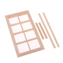 1/12 Wooden 8-Pane Frame for Dolls House Door Window Parts DIY Making Accessories Room Items Decoration