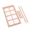 1/12 Wooden 8-Pane Frame for Dolls House Door Window Parts DIY Making Accessories Room Items Decoration