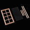 1/12 Wooden 8-Pane Frame for Dolls House Door Window Parts DIY Making Accessories Room Items Decoration