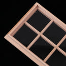 1/12 Wooden 8-Pane Frame for Dolls House Door Window Parts DIY Making Accessories Room Items Decoration