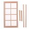 1/12 Wooden 8-Pane Frame for Dolls House Door Window Parts DIY Making Accessories Room Items Decoration