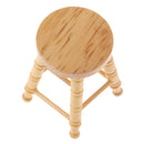 Wooden Tall Bar Stool Dolls House Miniature Pub Furniture Decoration Accessory 1/12th
