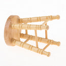 Wooden Tall Bar Stool Dolls House Miniature Pub Furniture Decoration Accessory 1/12th
